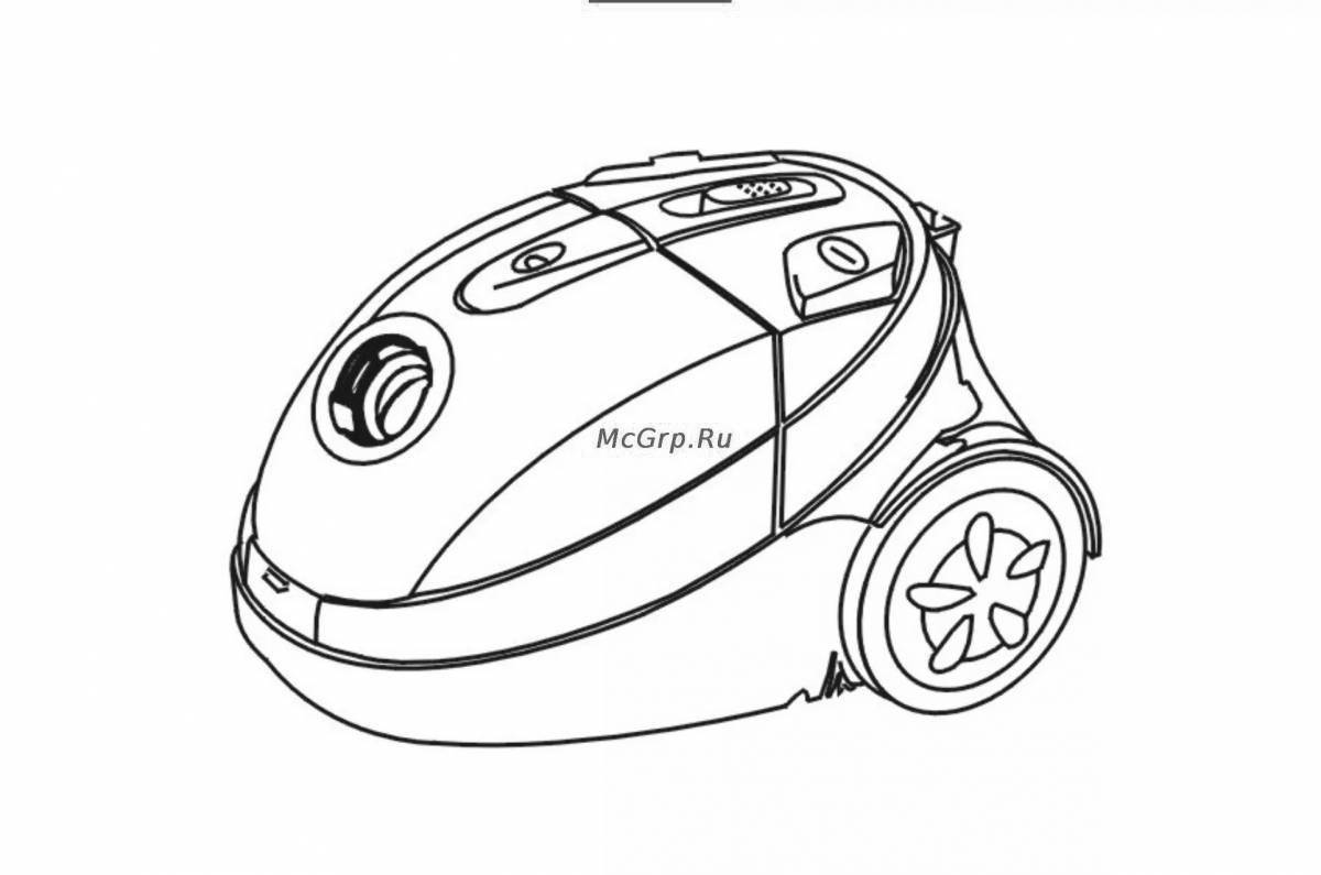 Amazing Robot Vacuum Cleaner Coloring Pages for Boys