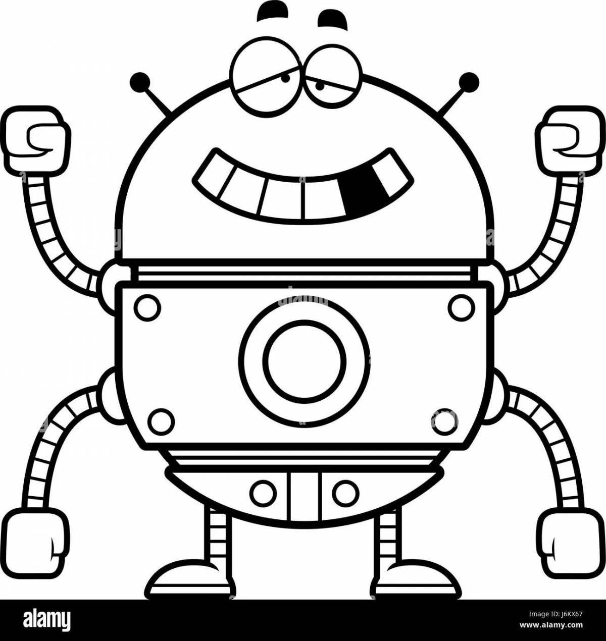 Gorgeous robot vacuum cleaner coloring book for boys