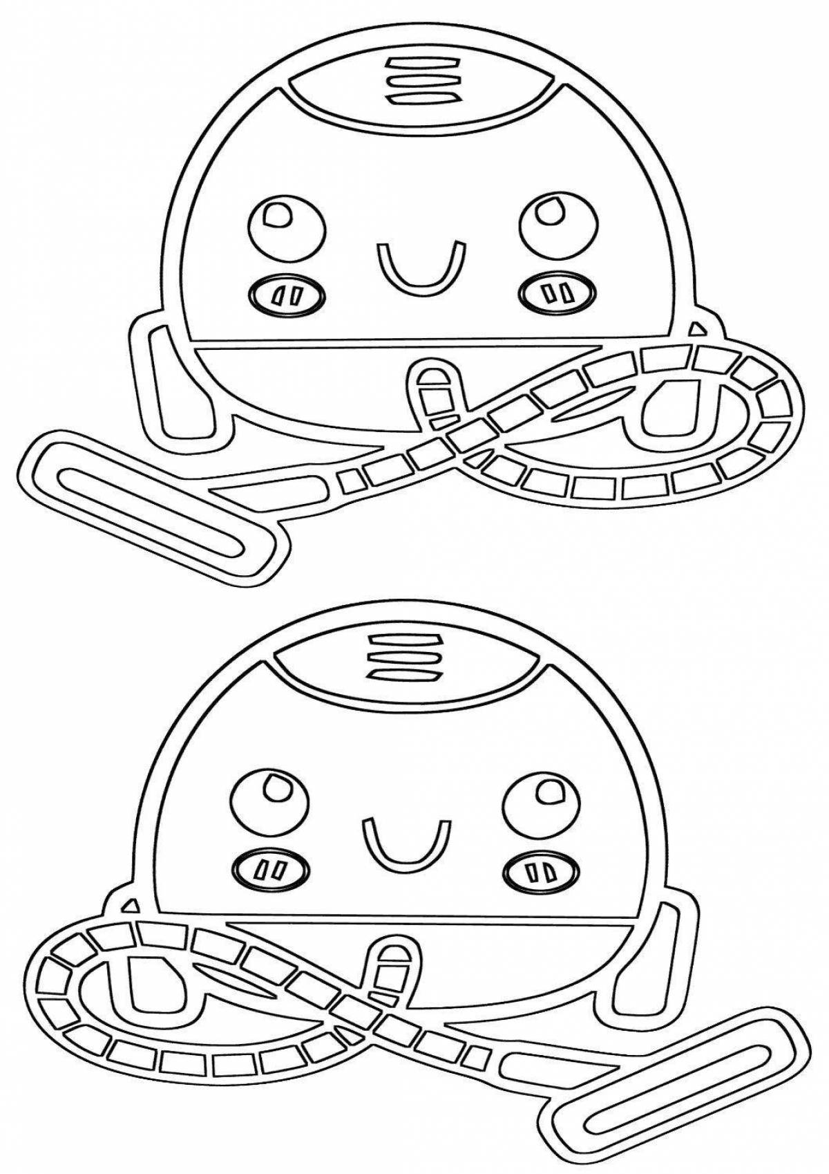 Sweet robot vacuum cleaner coloring pages for boys