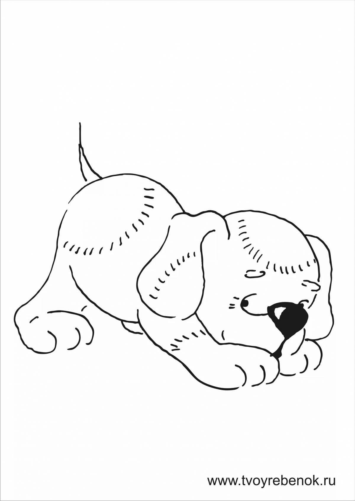 Amazing coloring my puppy Mikhalkov for kids