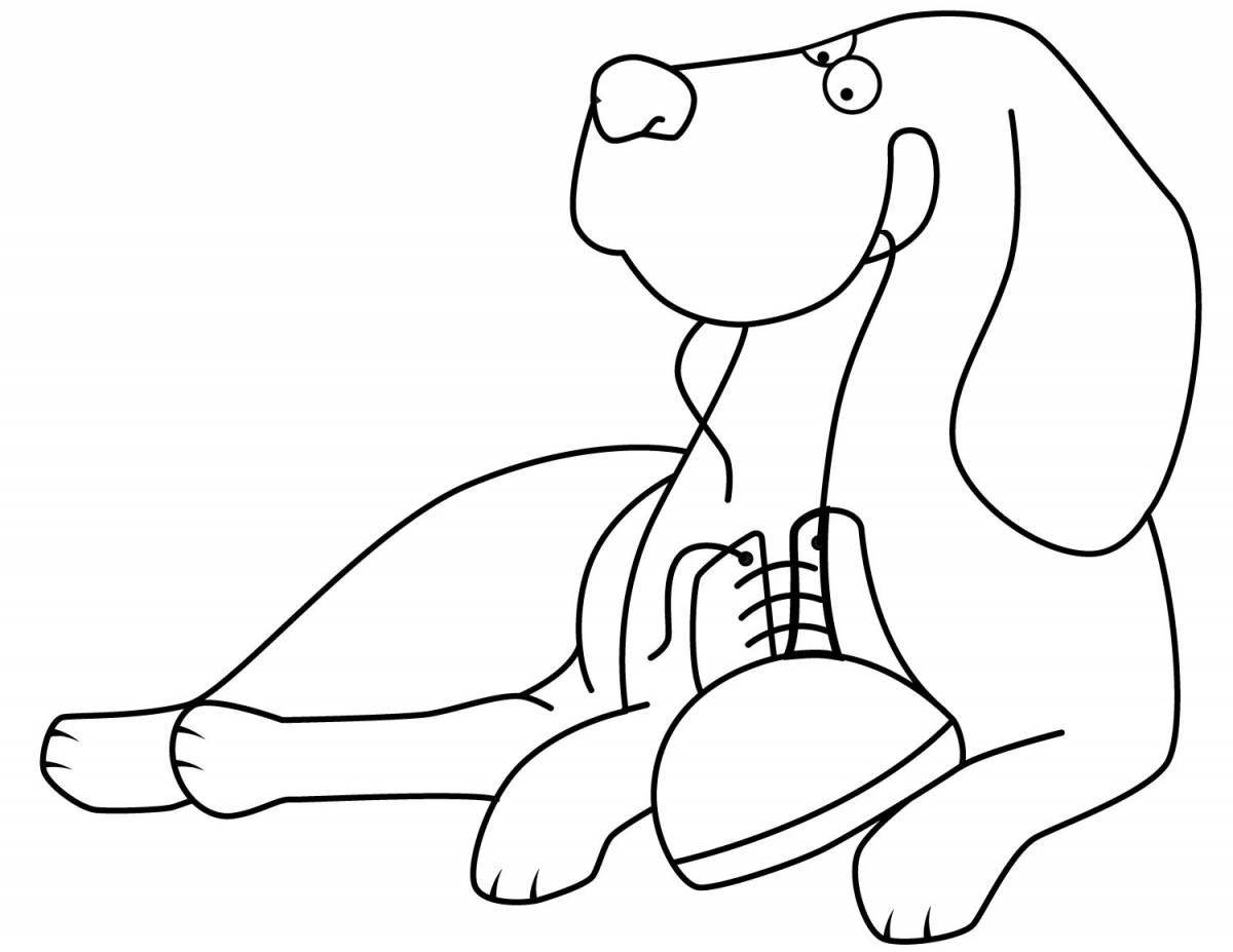 Great coloring page my puppy Mikhalkov for kids