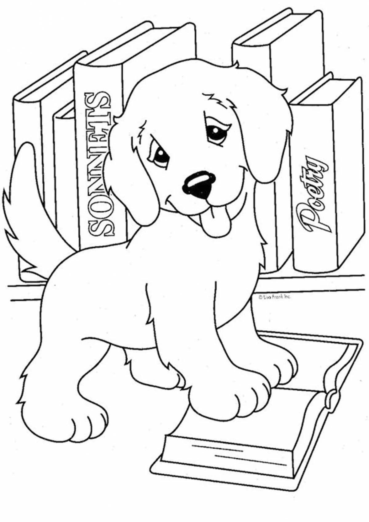 Great coloring my puppy Michalkov for kids