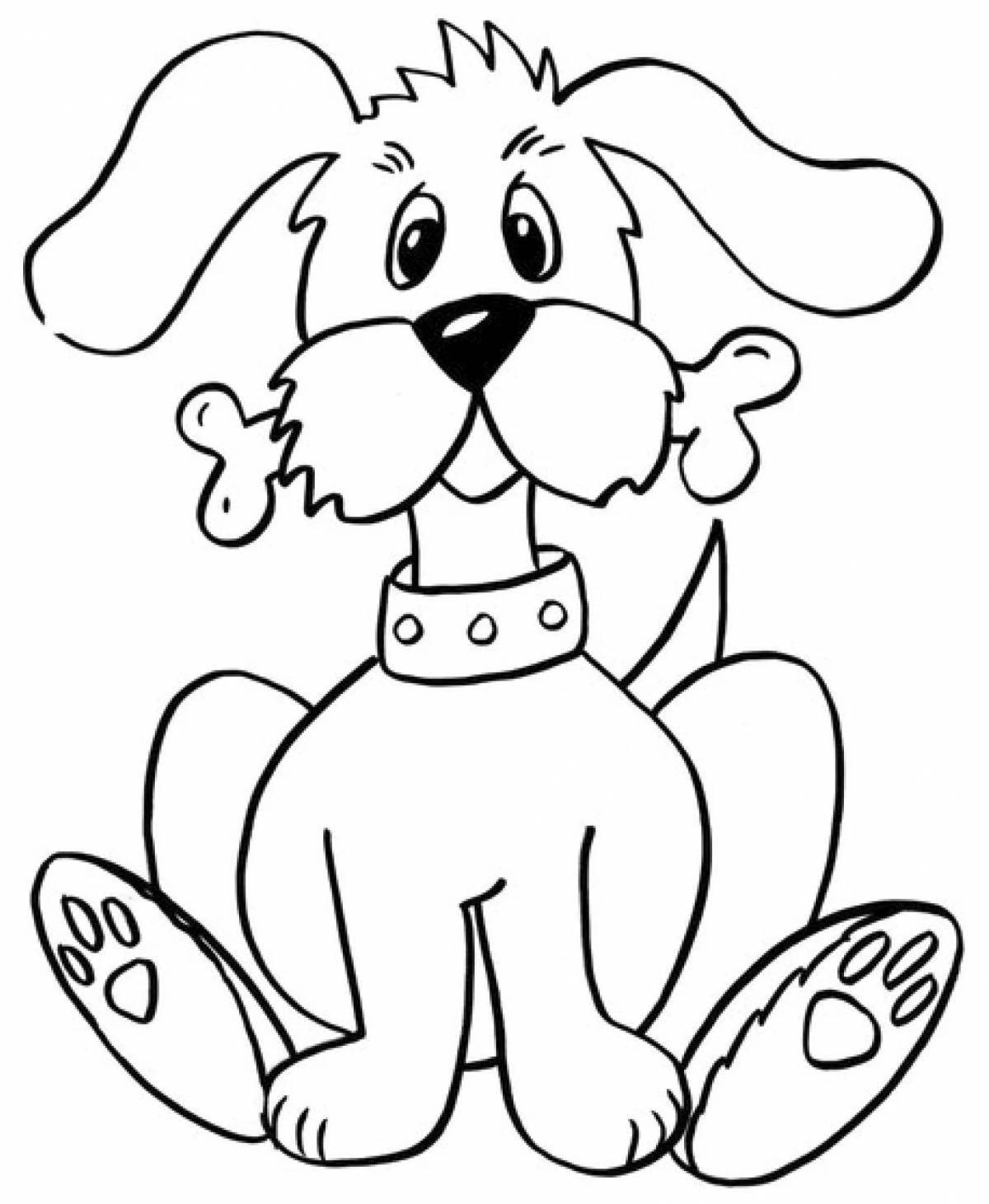 Glorious coloring my puppy Mikhalkov for children