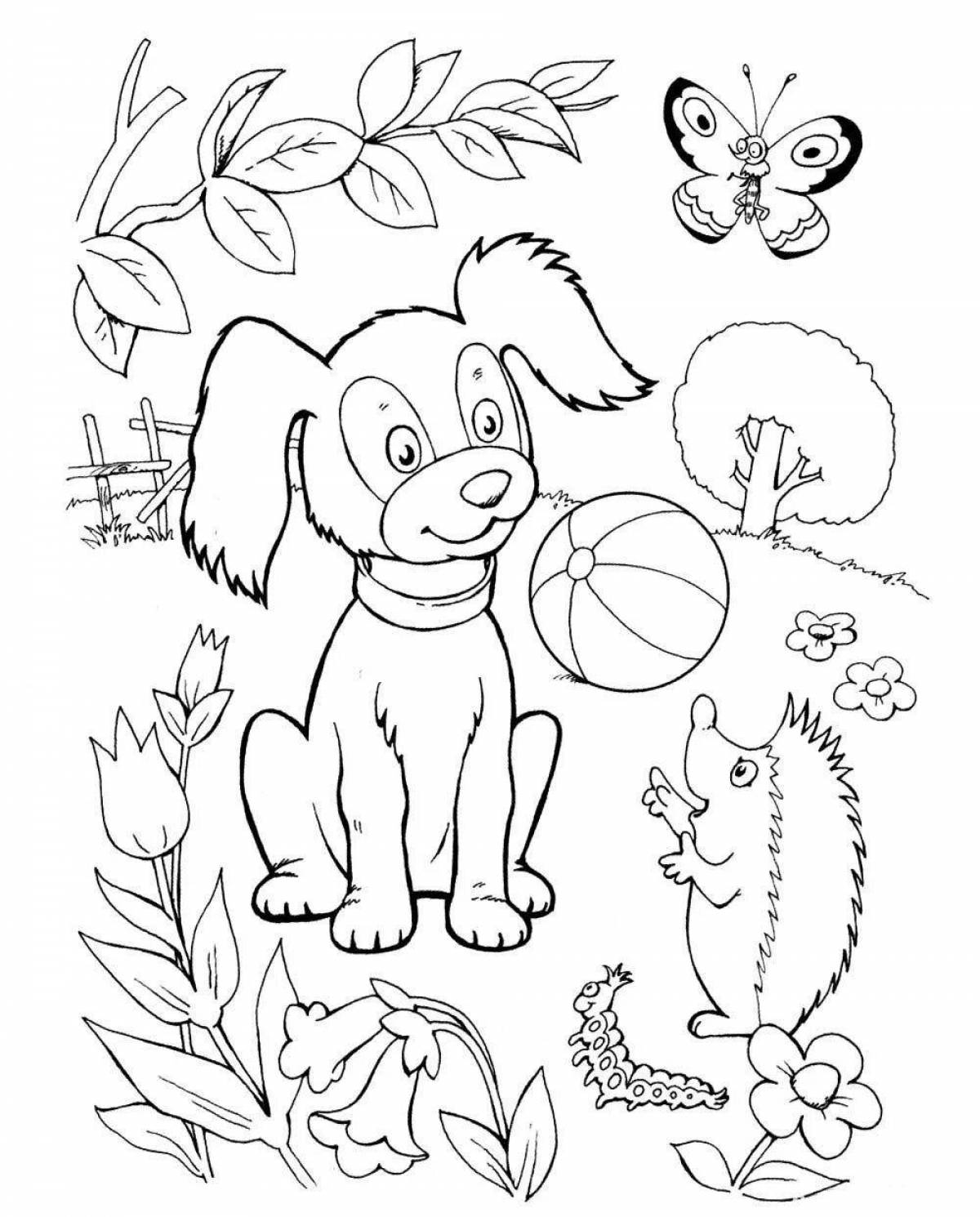 Big coloring my puppy Mikhalkov for kids