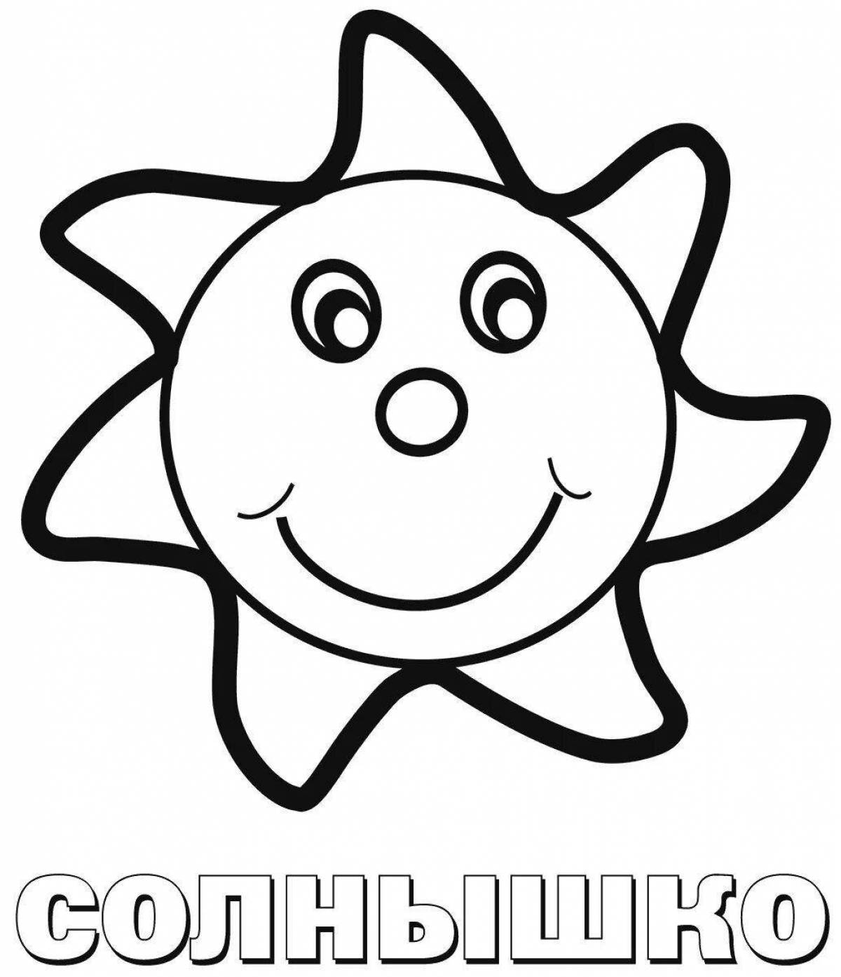 Great thick outline coloring book for toddlers