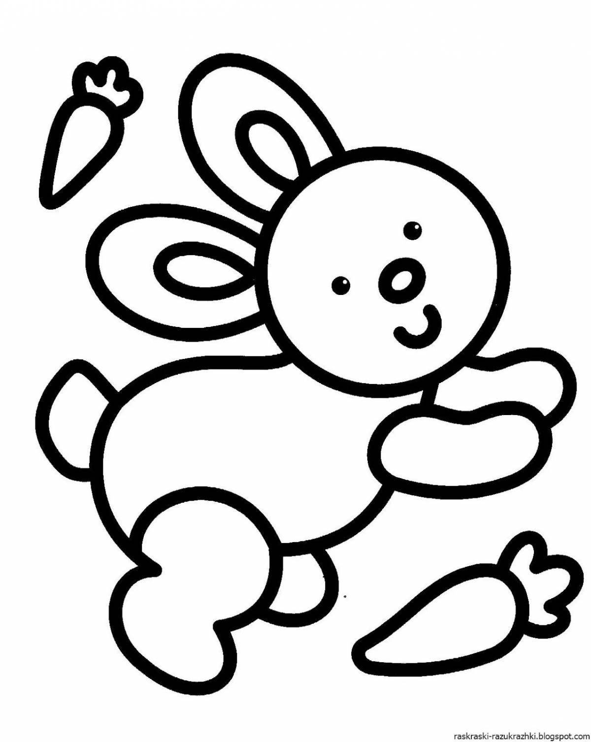 Nostalgic thick outline coloring book for toddlers