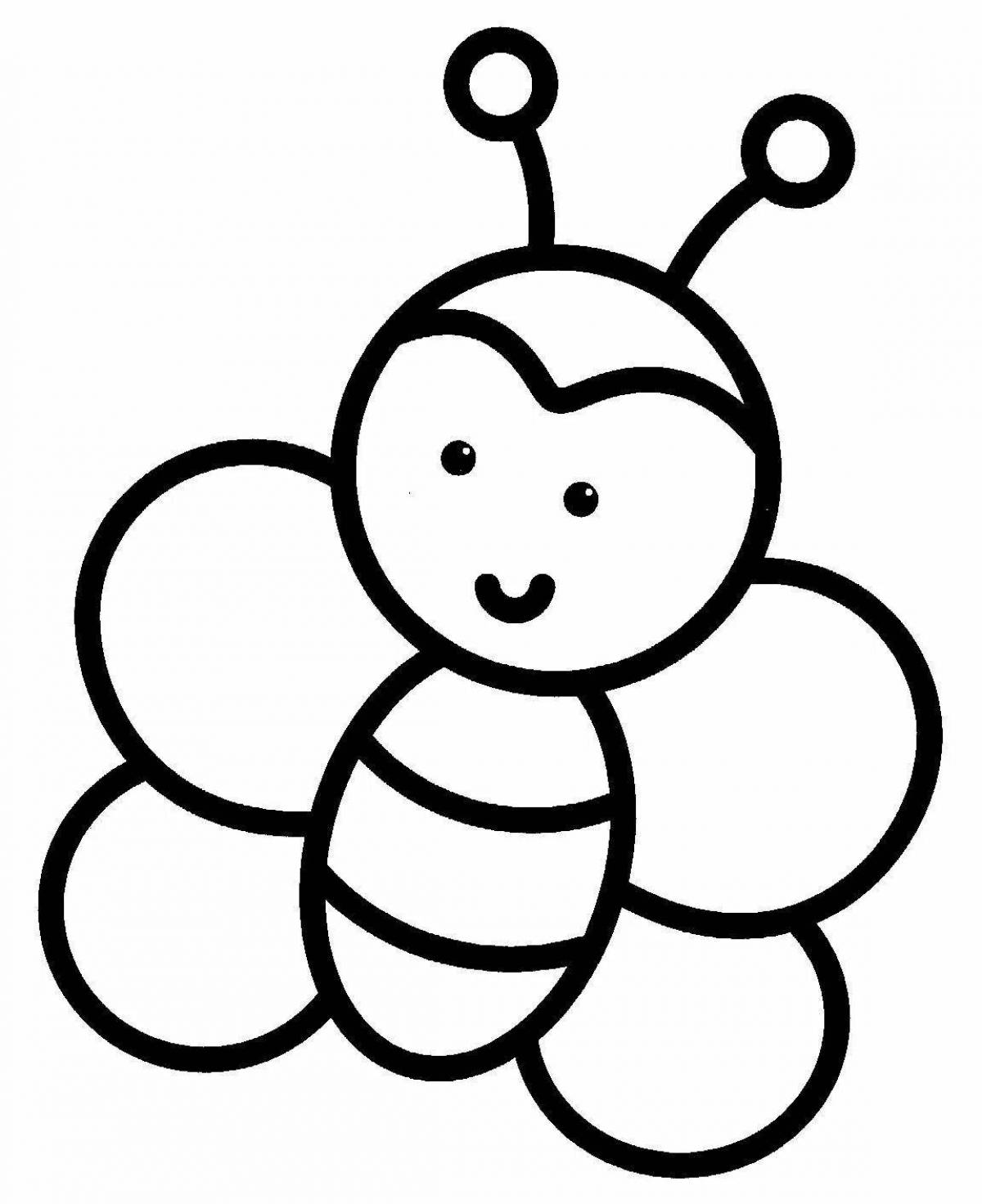 Fabulous thick outline coloring book for toddlers
