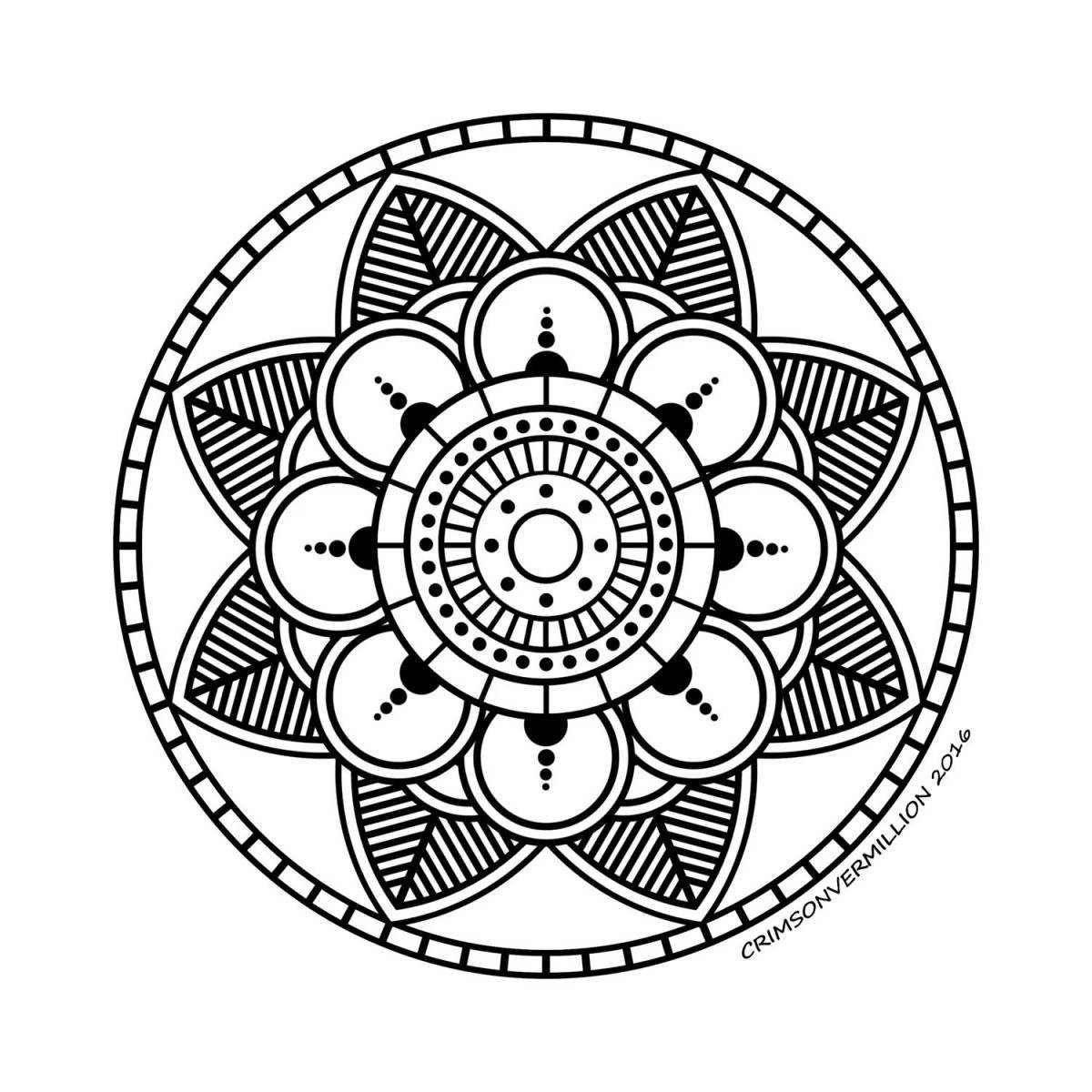 Charming mandala coloring book for 10 year olds