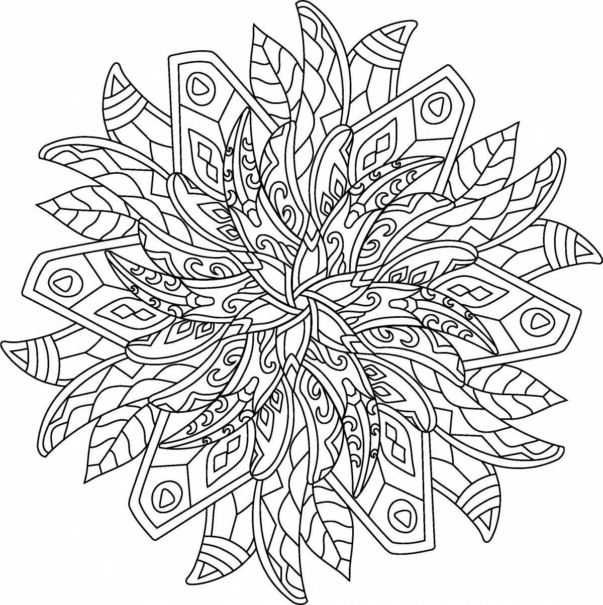 Photo Great mandala coloring book for 10 year olds