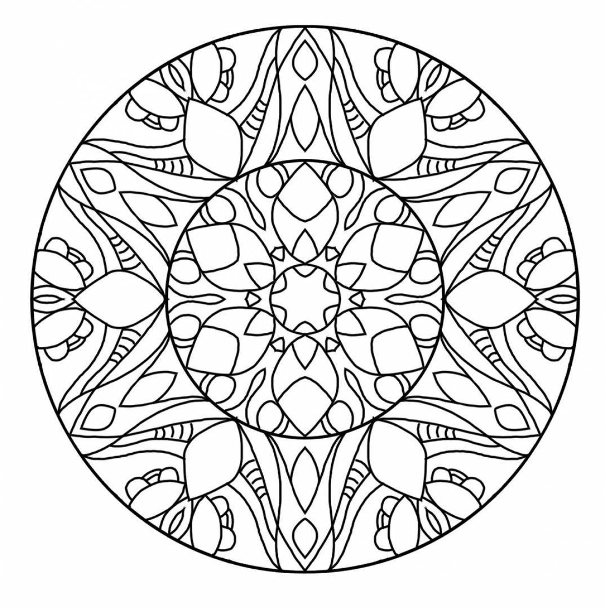 Playful mandala coloring book for 10 year olds