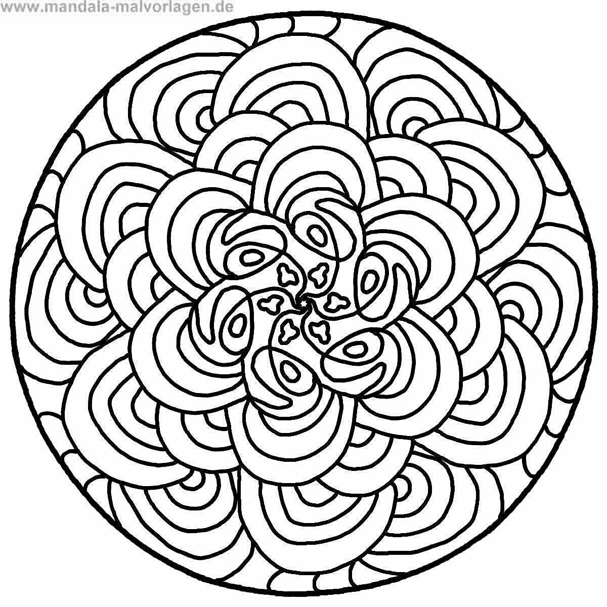 Fascinating coloring mandala for children 10 years old