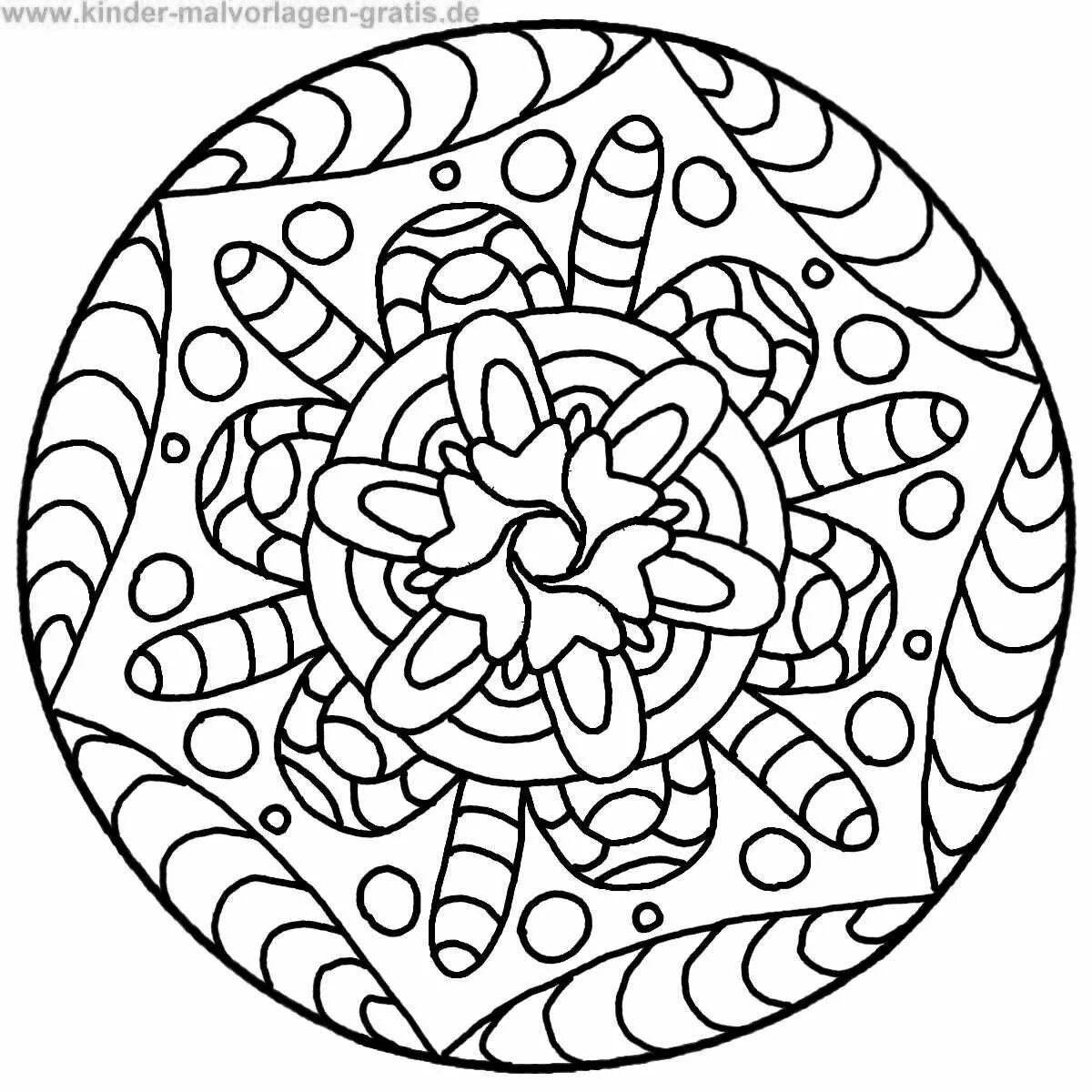 Mandala for children 10 years old #2