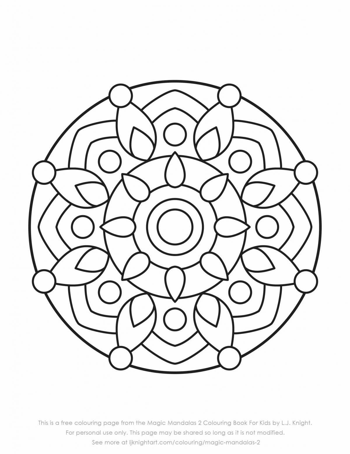 Photo Mandala for children 10 years old #3