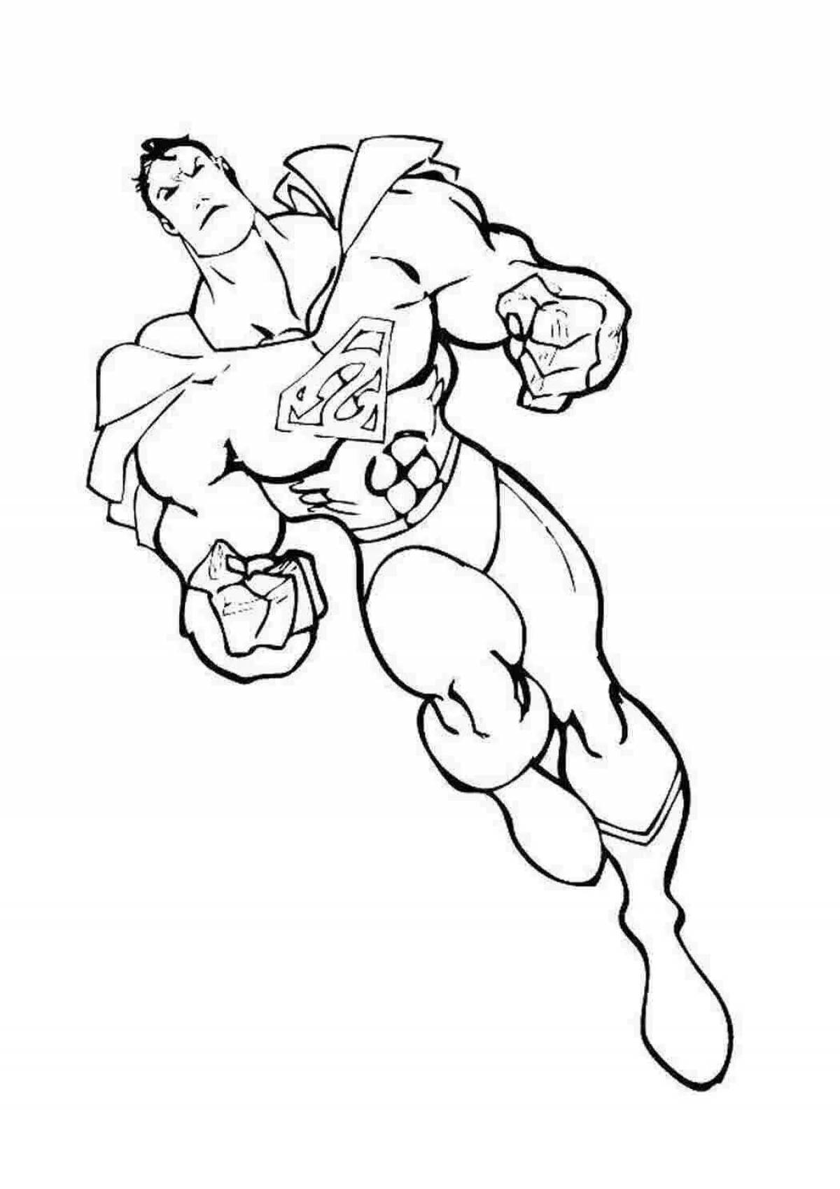 Great coloring book for hero boys