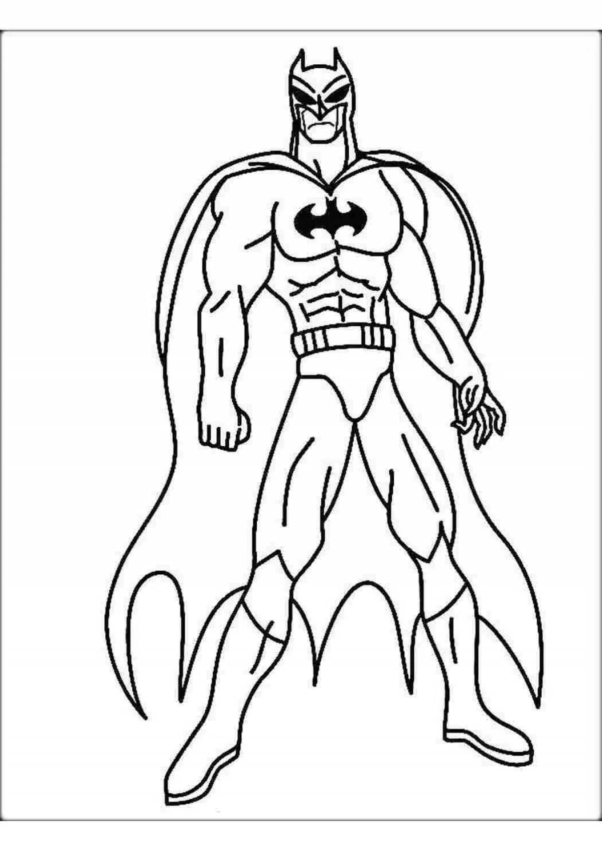 Adorable coloring book for hero boys