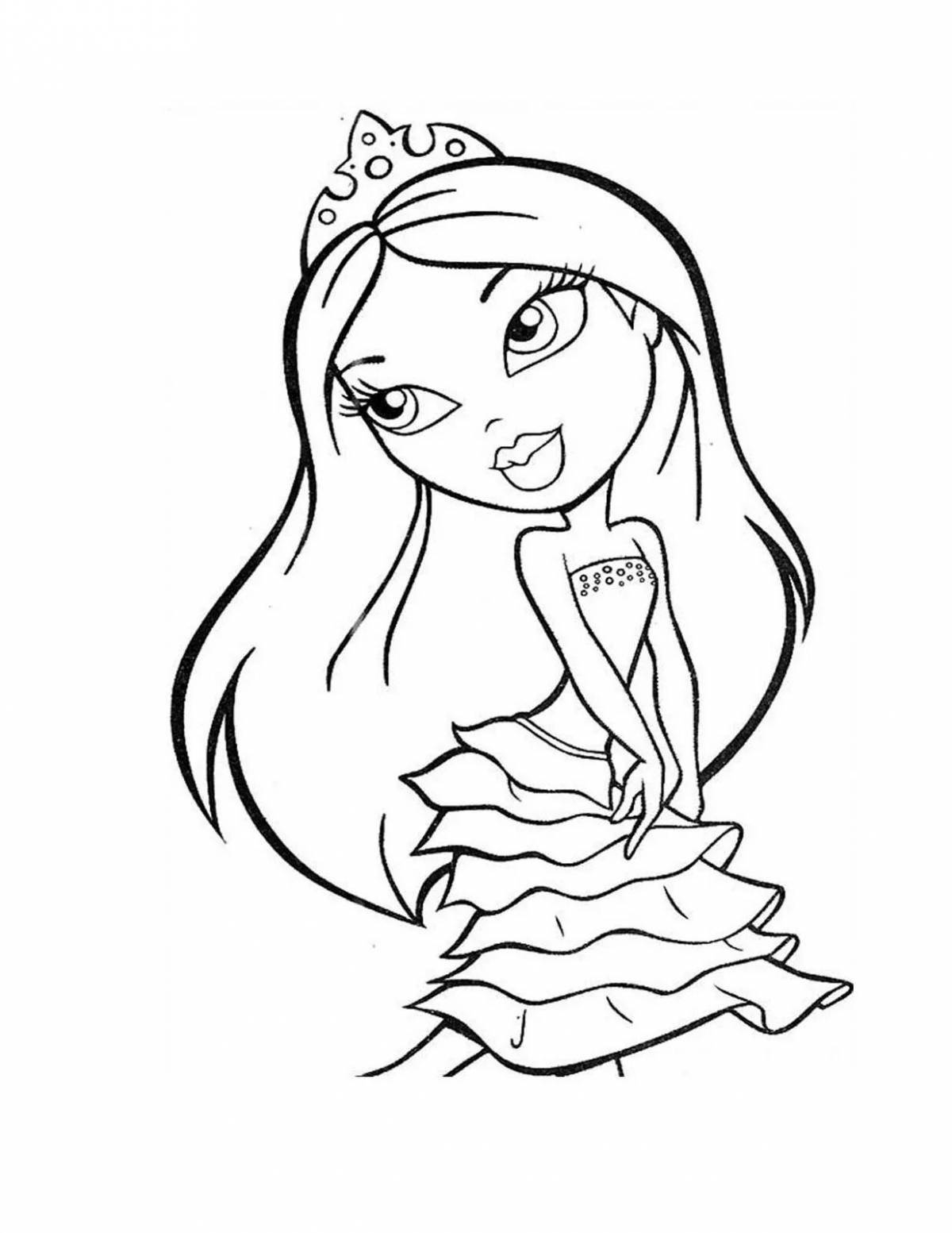 Sweet lungs coloring book for girls