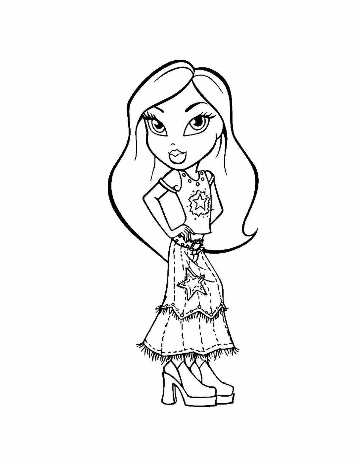 Coloring pages easy for girls