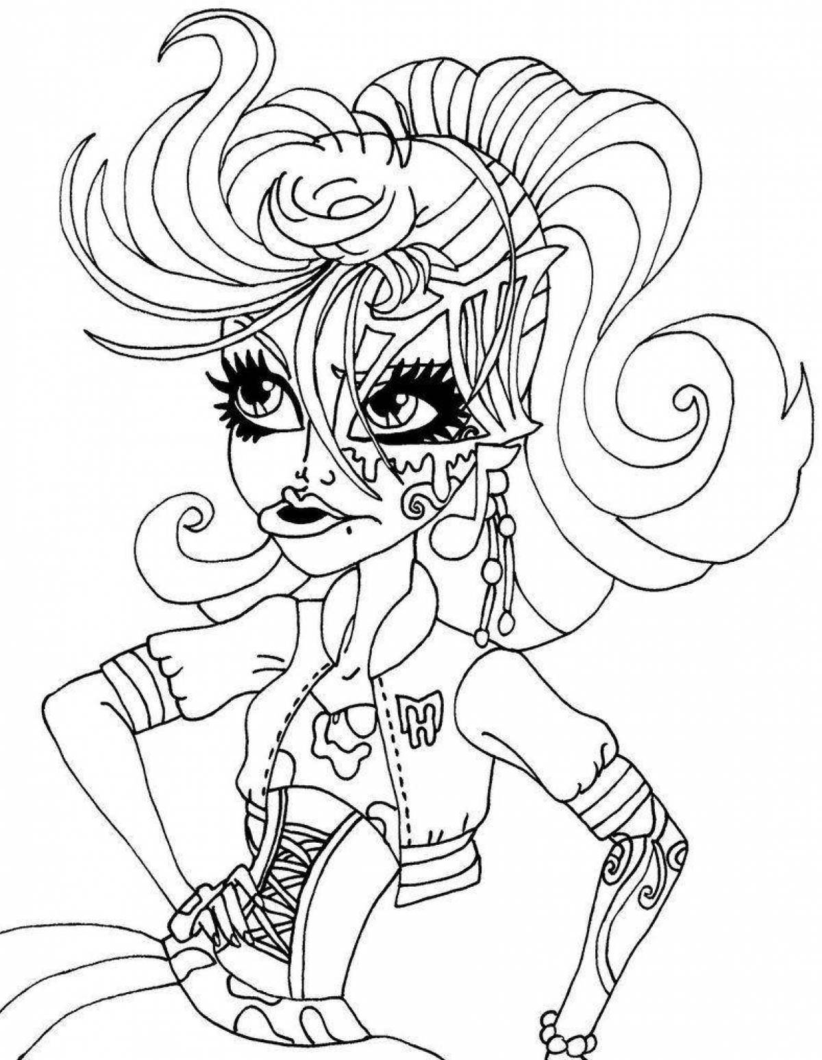 Creative monster high coloring book for kids
