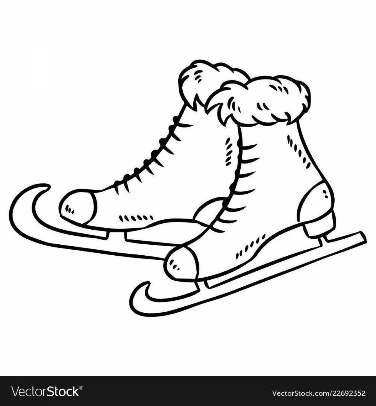 Magic skates coloring book for 5-6 year olds