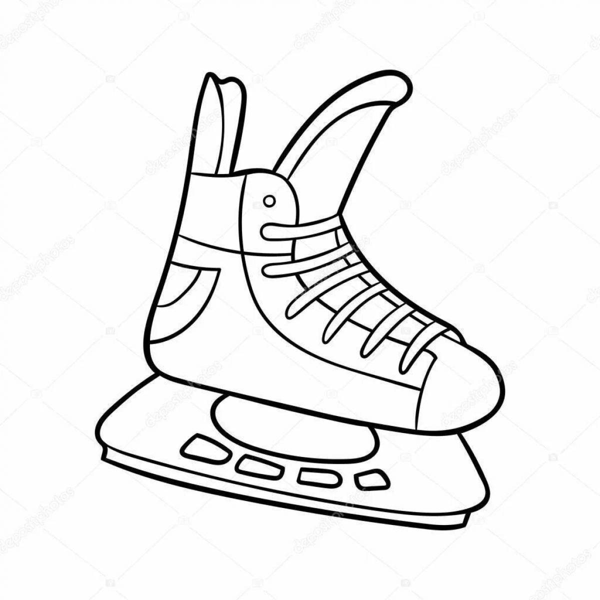 Shiny skates coloring book for 5-6 year olds