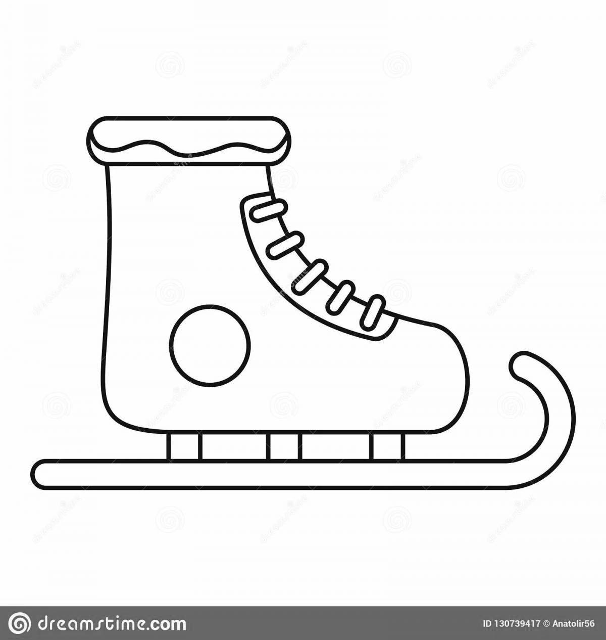 Live skates coloring for children 5-6 years old
