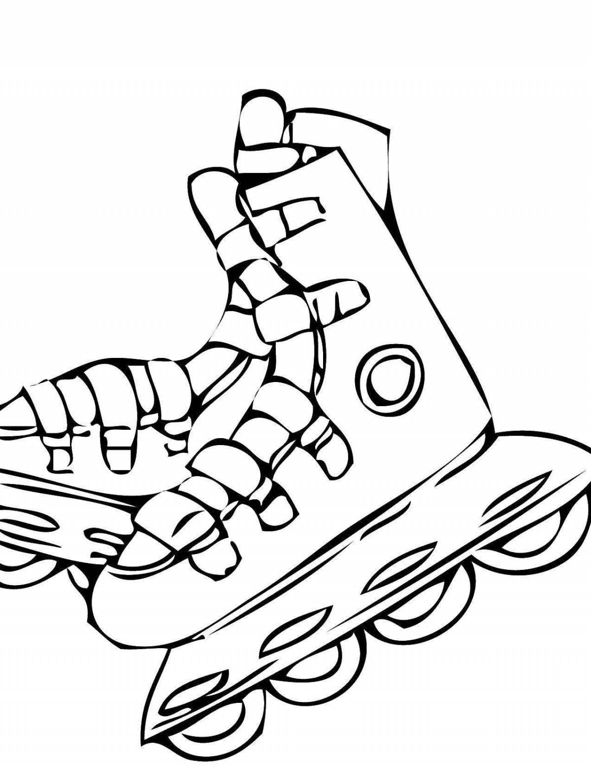 Amazing skates coloring book for kids 5-6 years old