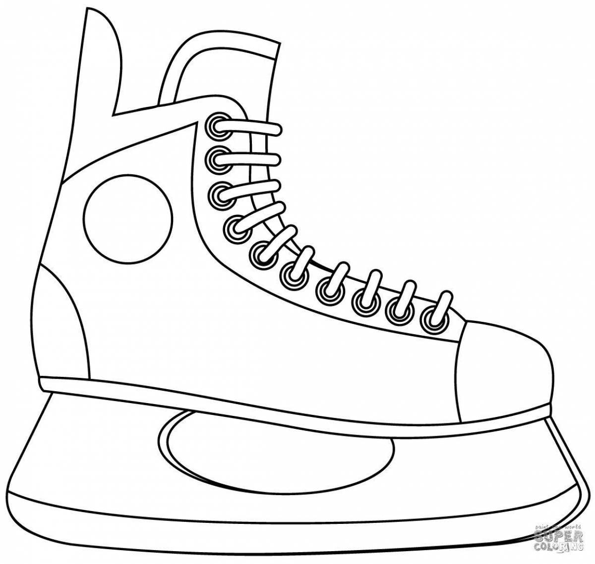 Painted skates coloring book for children 5-6 years old