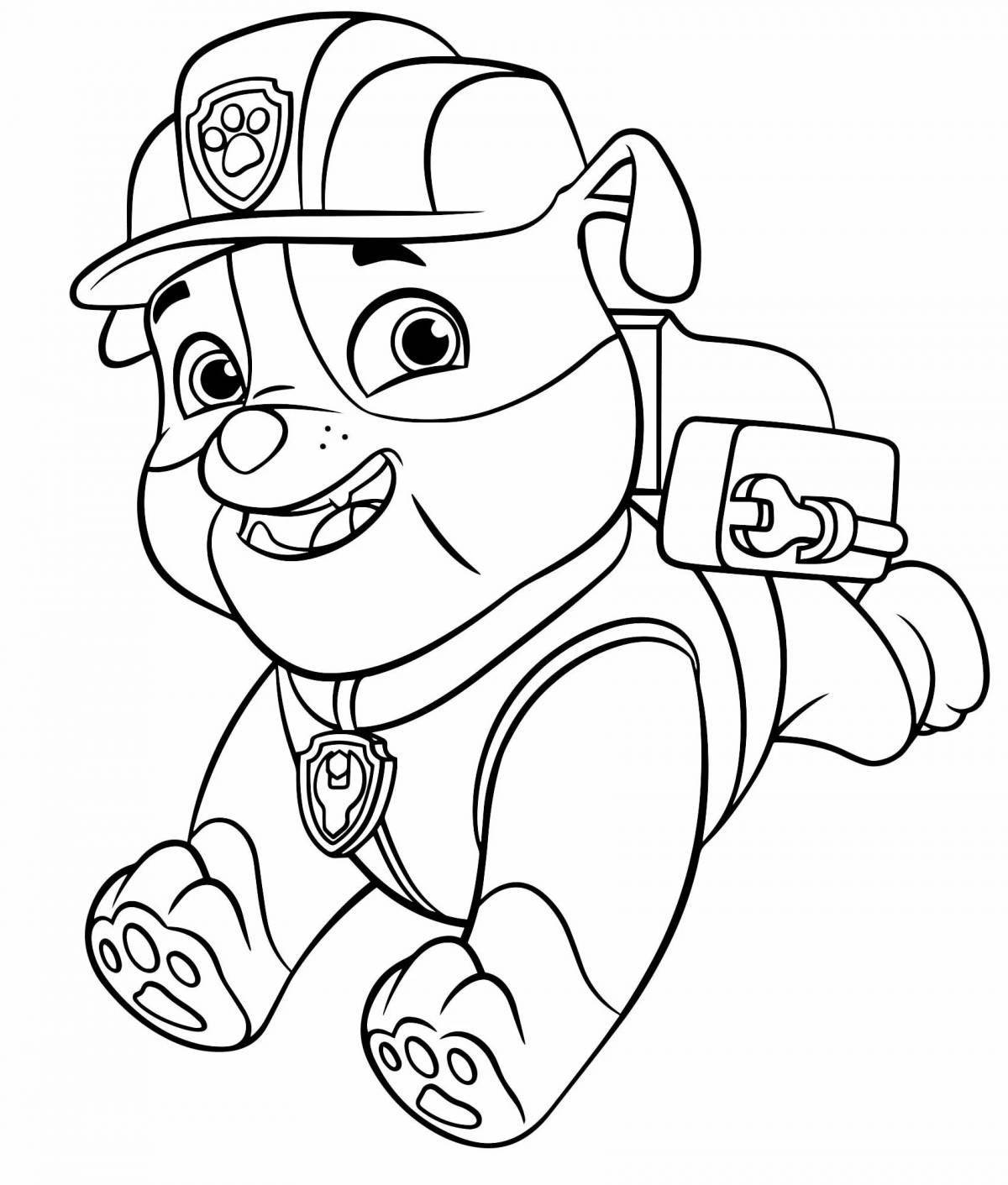 Bright cartoon children's coloring pages