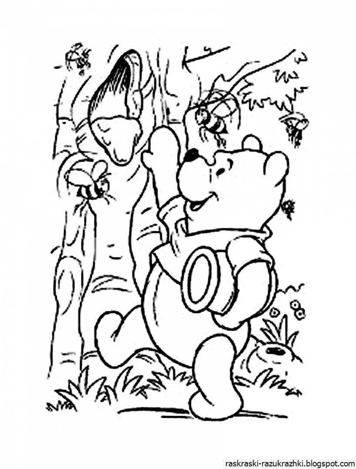Color-frenzy cartoon kids coloring page