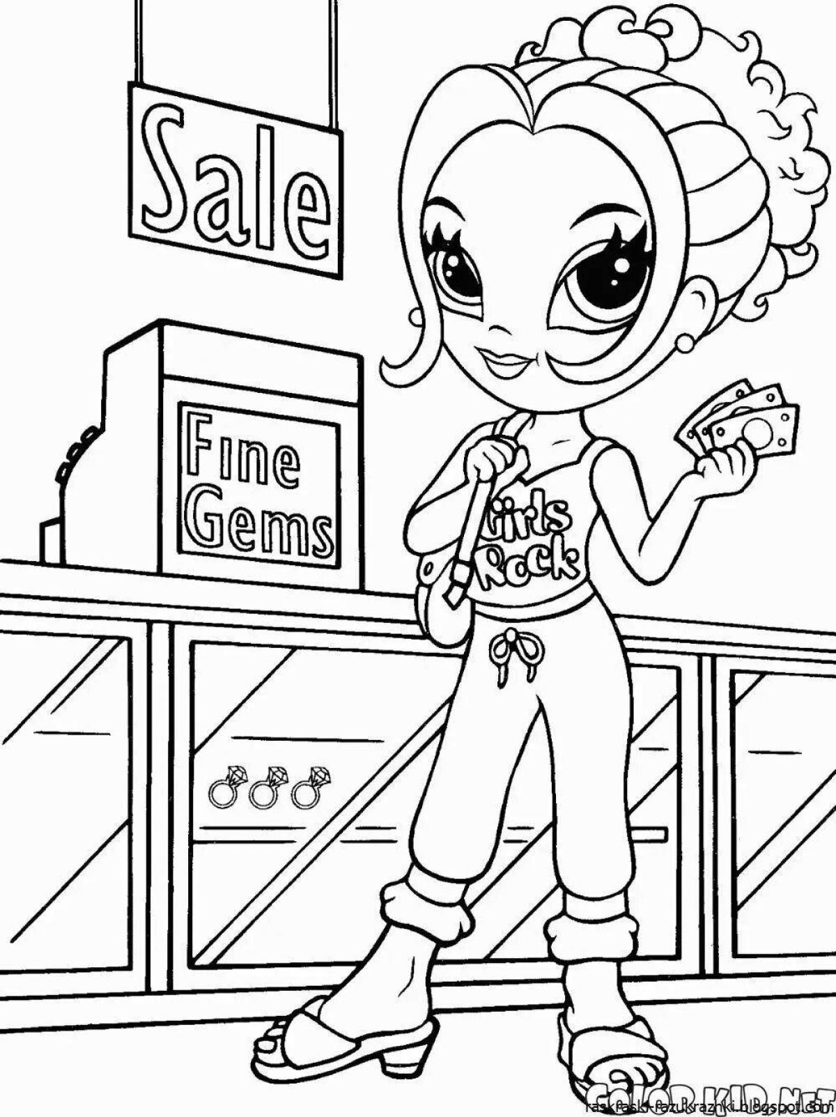 Adorable coloring game for girls 9-10 years old
