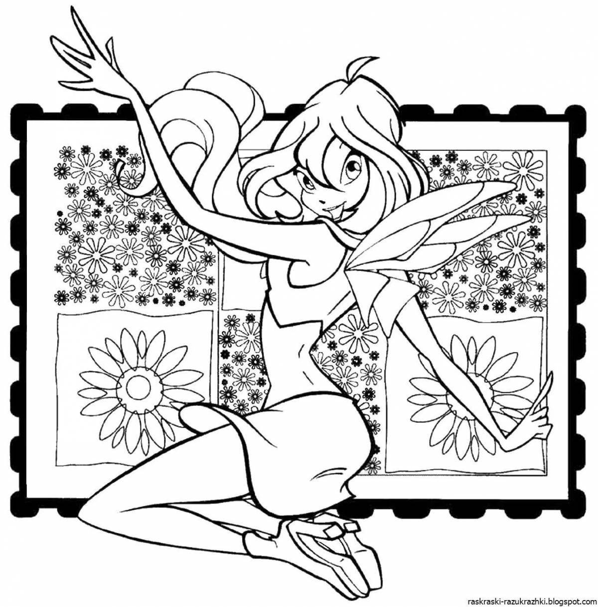 Creative coloring game for girls 9-10 years old