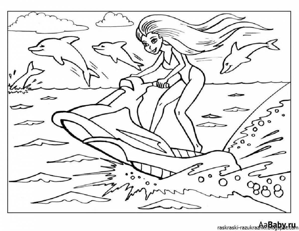 Color-wild coloring game for girls 9-10 years old