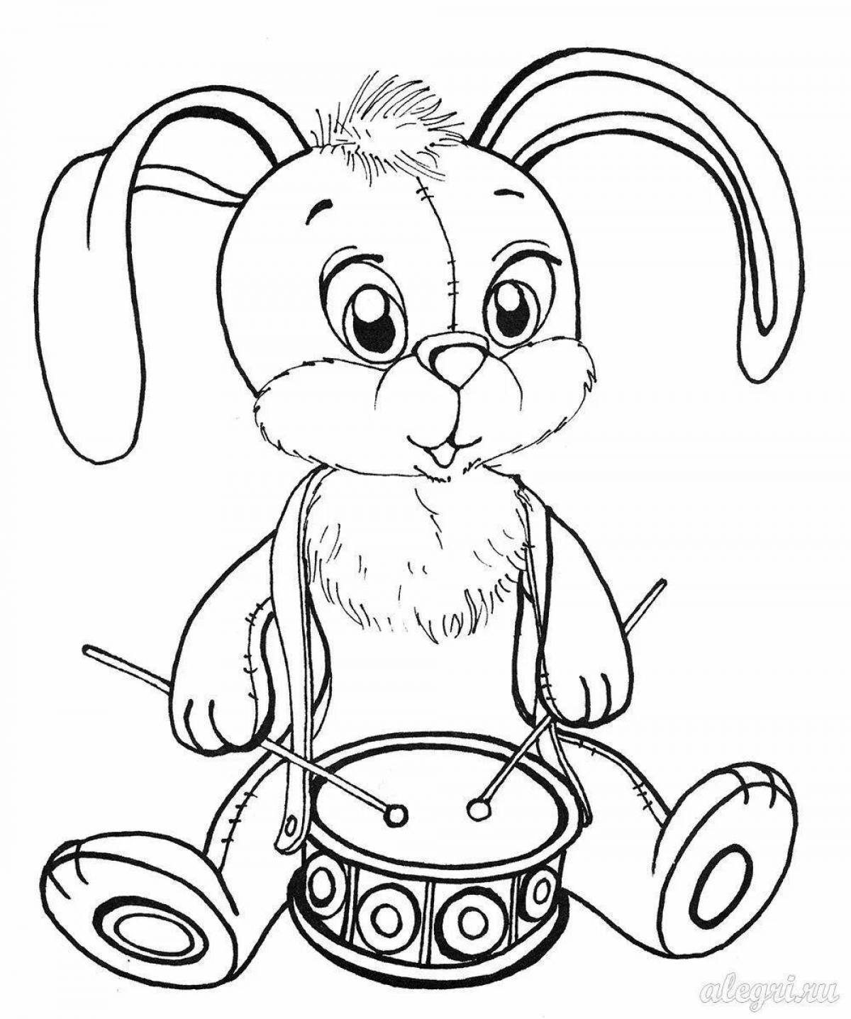 Sweet bunny coloring book