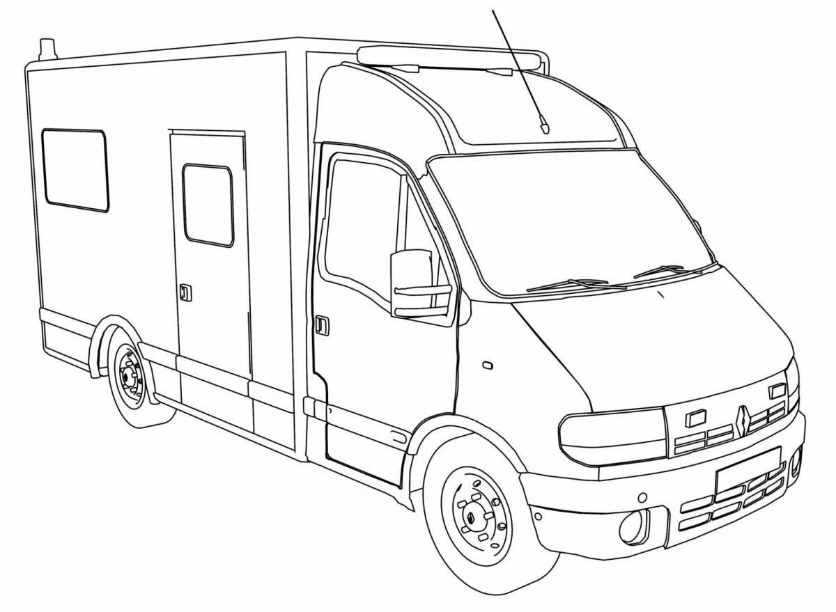 Coloring Page of Mobile Home for Preschoolers