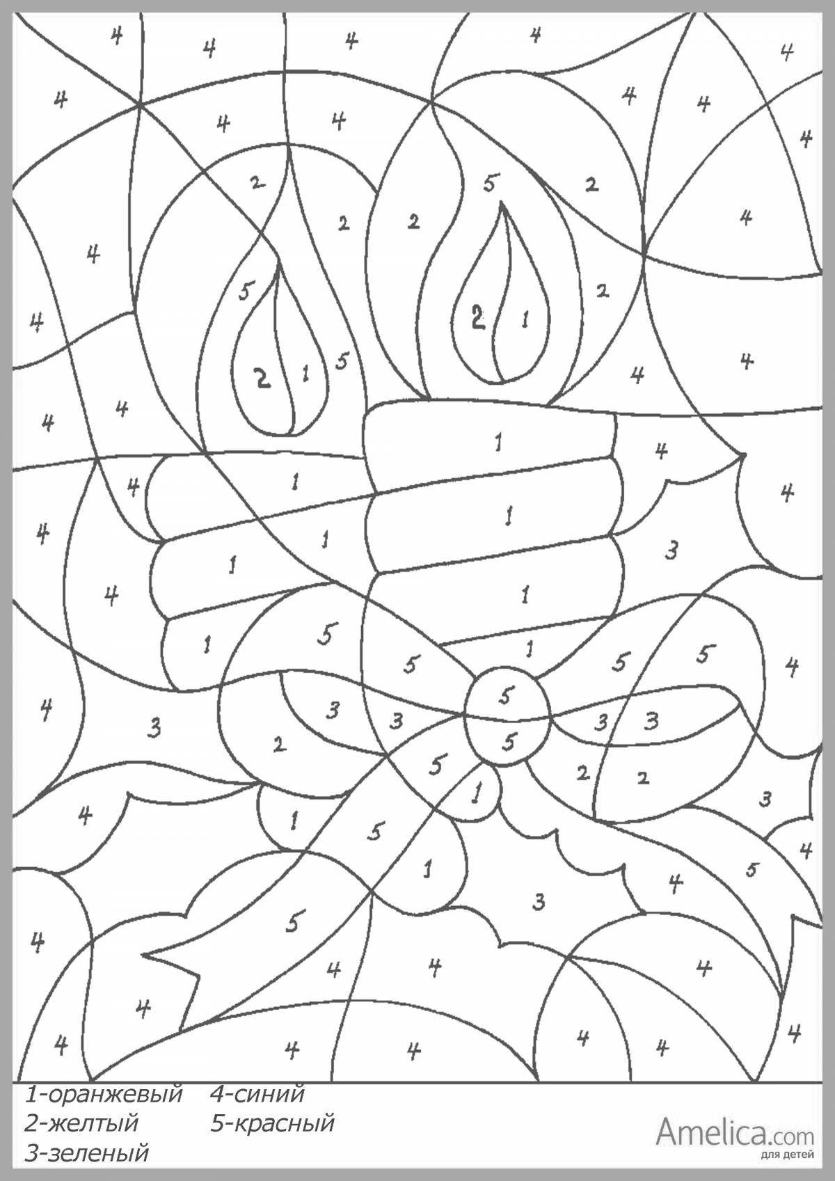 Colored coloring pages for children 7 years old