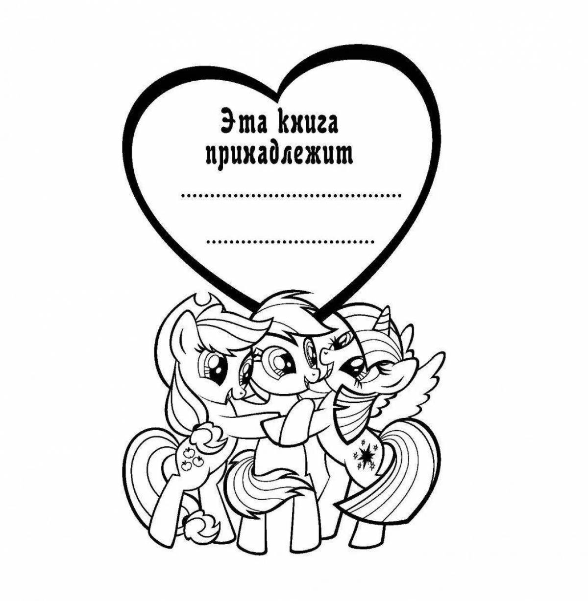 Photo Adorable girls birthday invitation coloring page