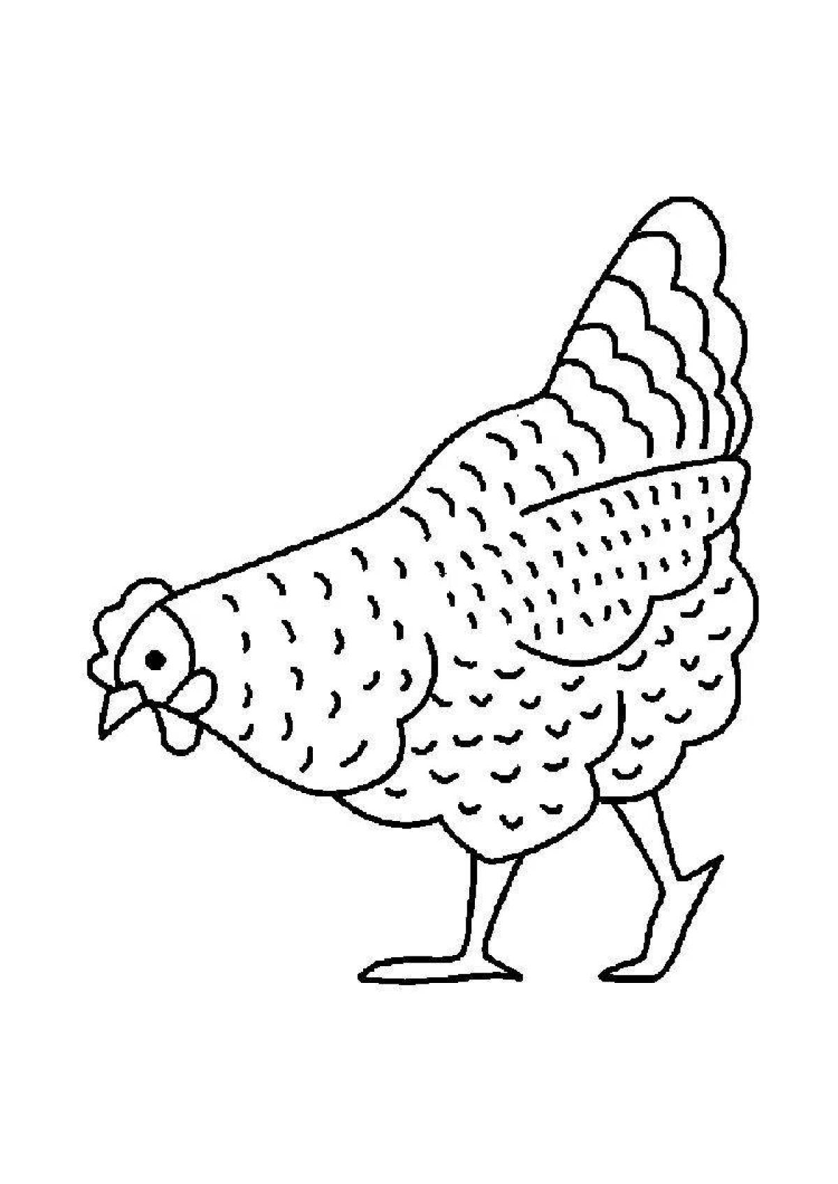 Amazing chick coloring pages for 2-3 year olds