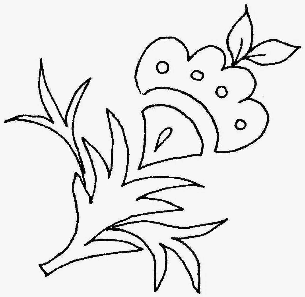 Bright apron with Tatar ornament