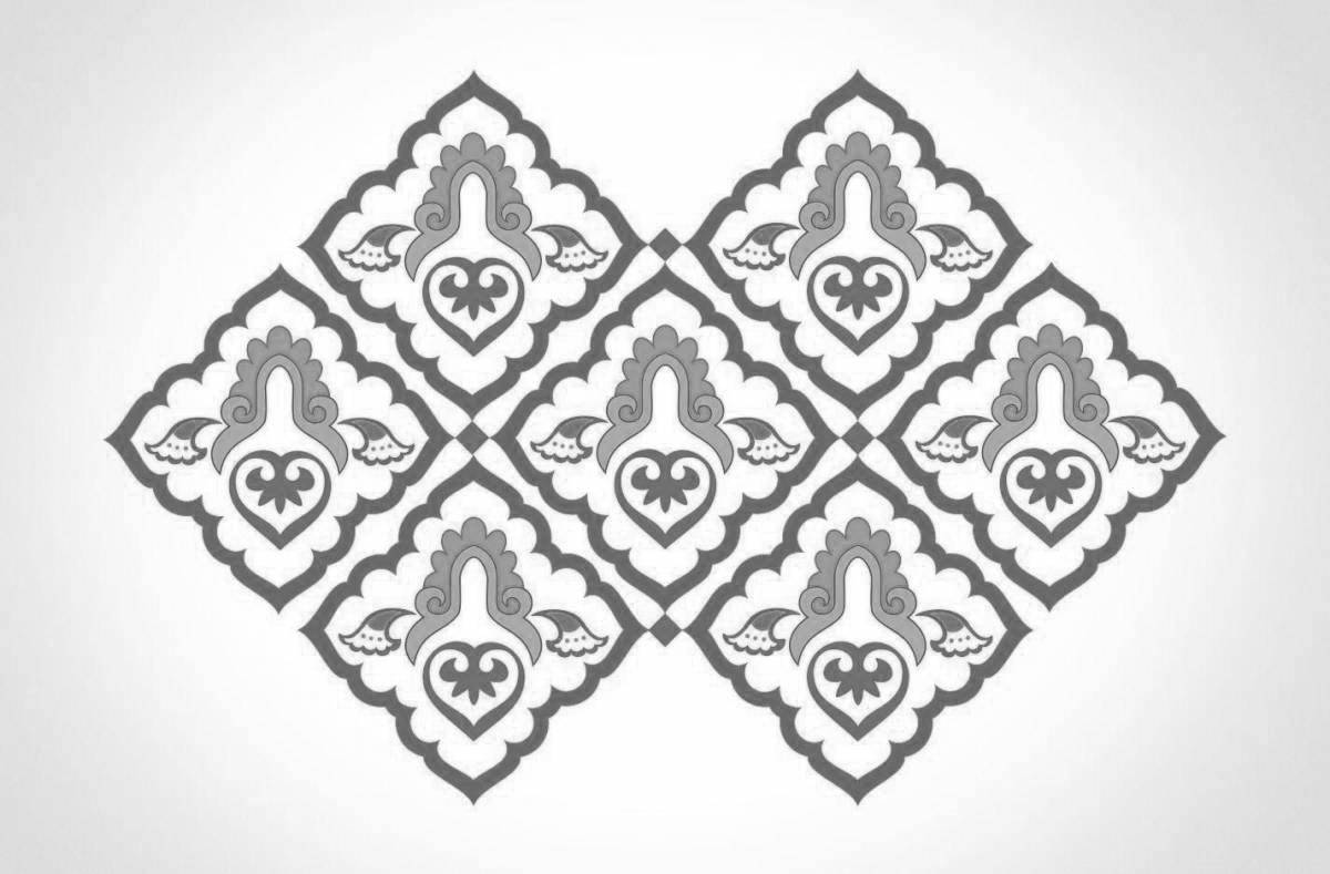 Playful apron with Tatar ornament