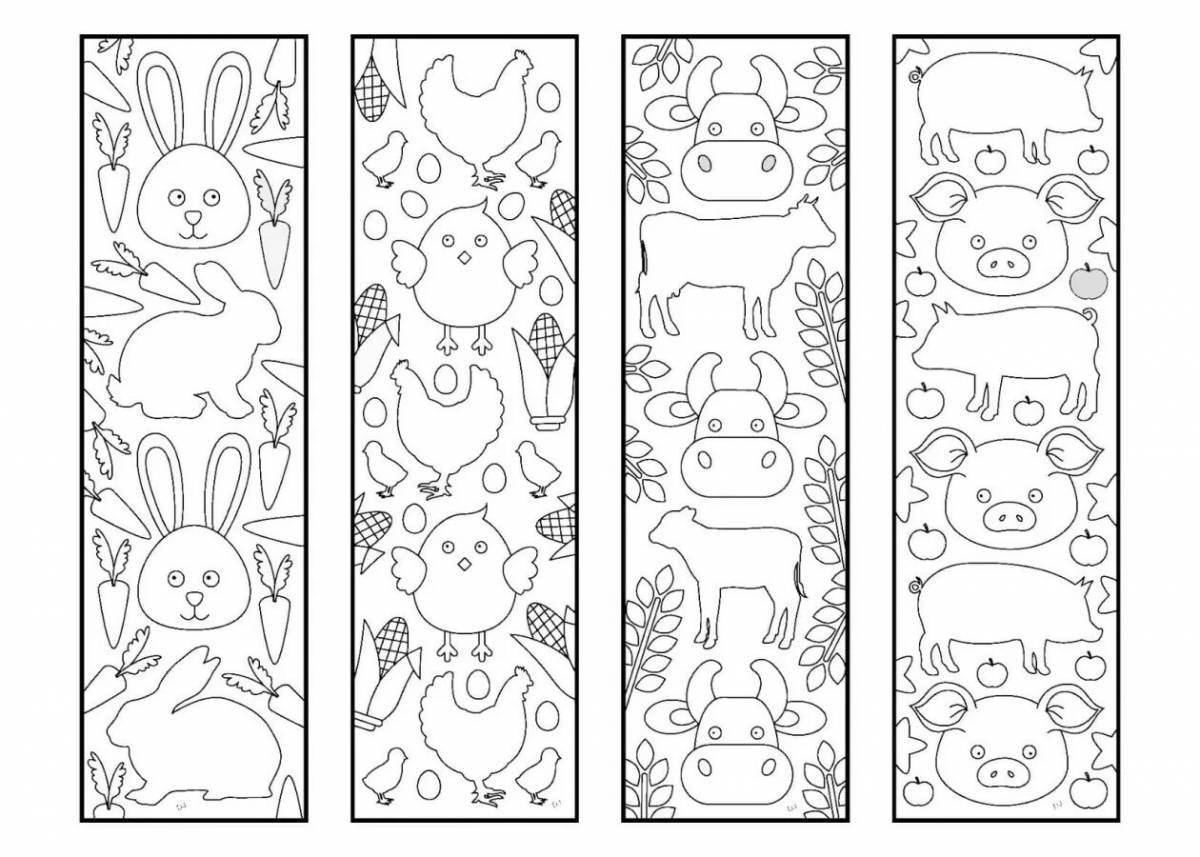 Color bookmark for girls