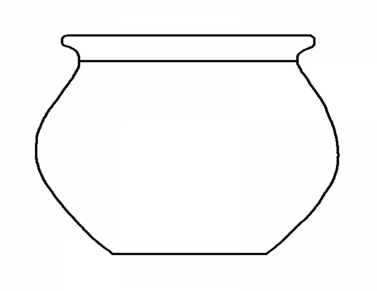 Раскраска ваза с узорами