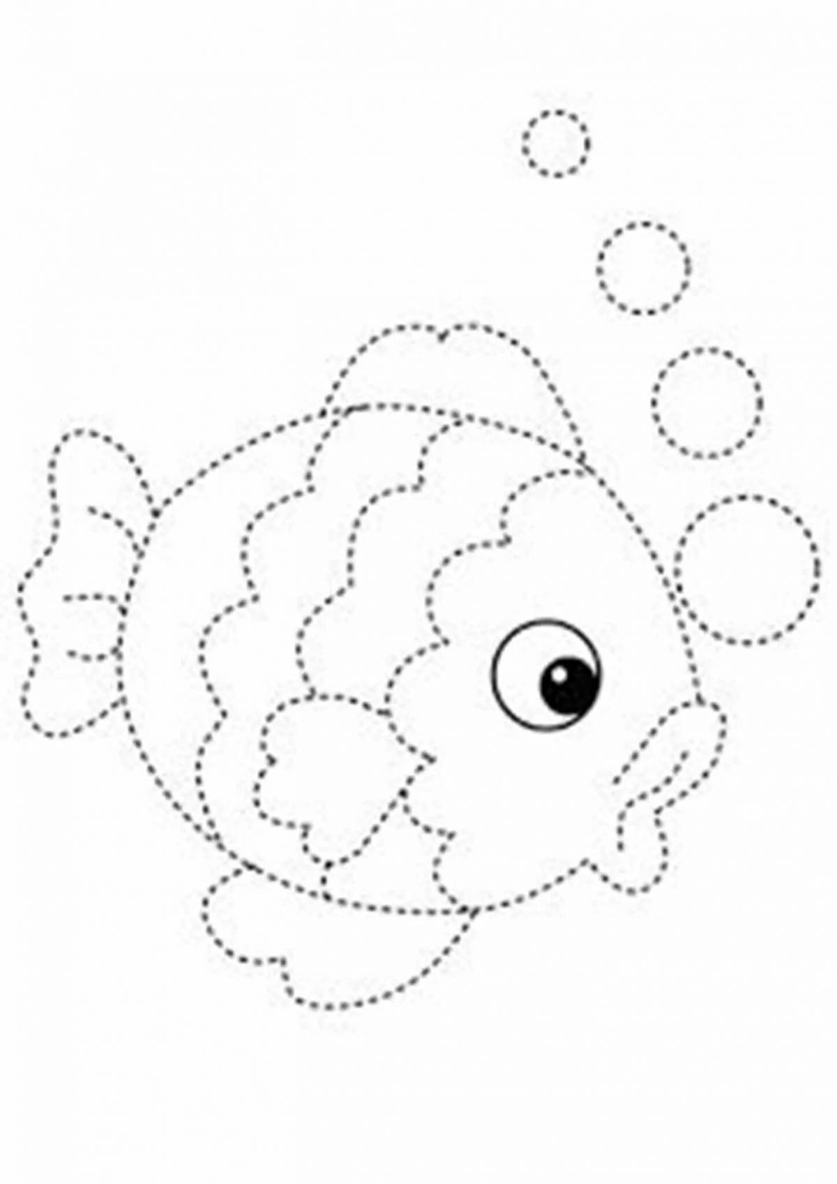 Creative outline coloring for 3-4 year olds