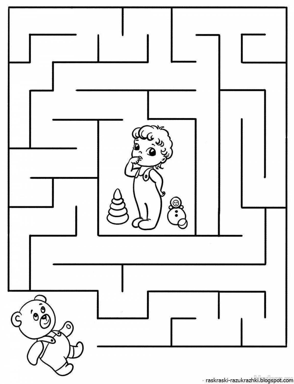 Mazes for children 4 5 years old #4