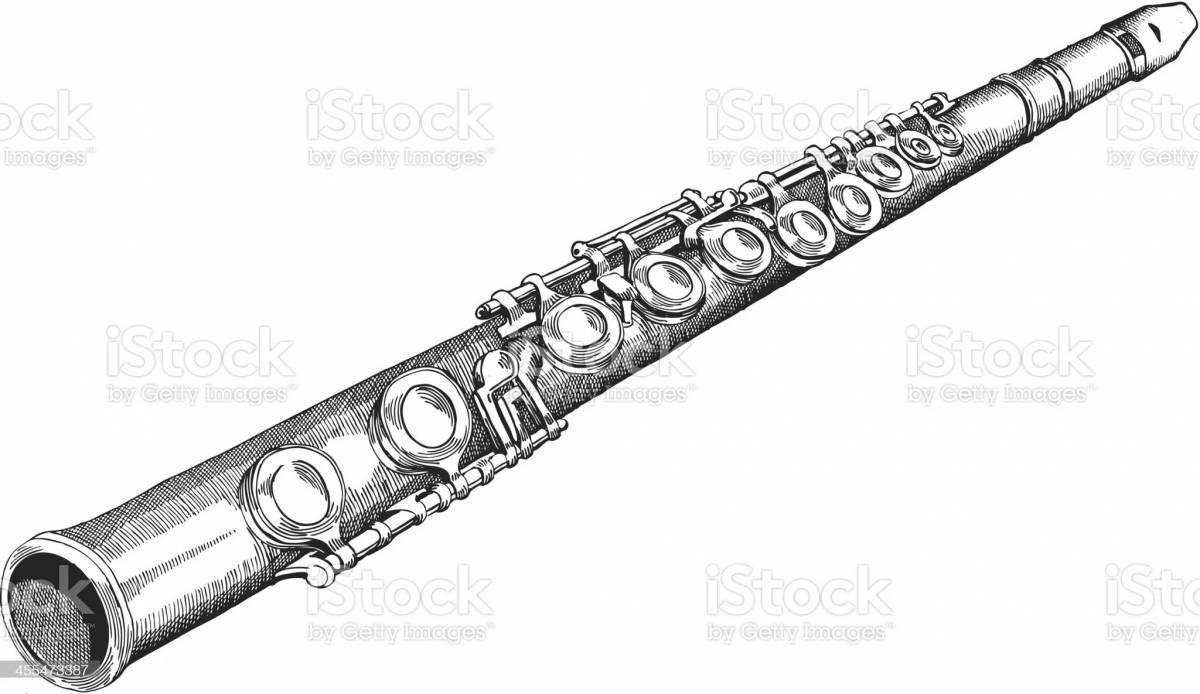 Флейта с узорами