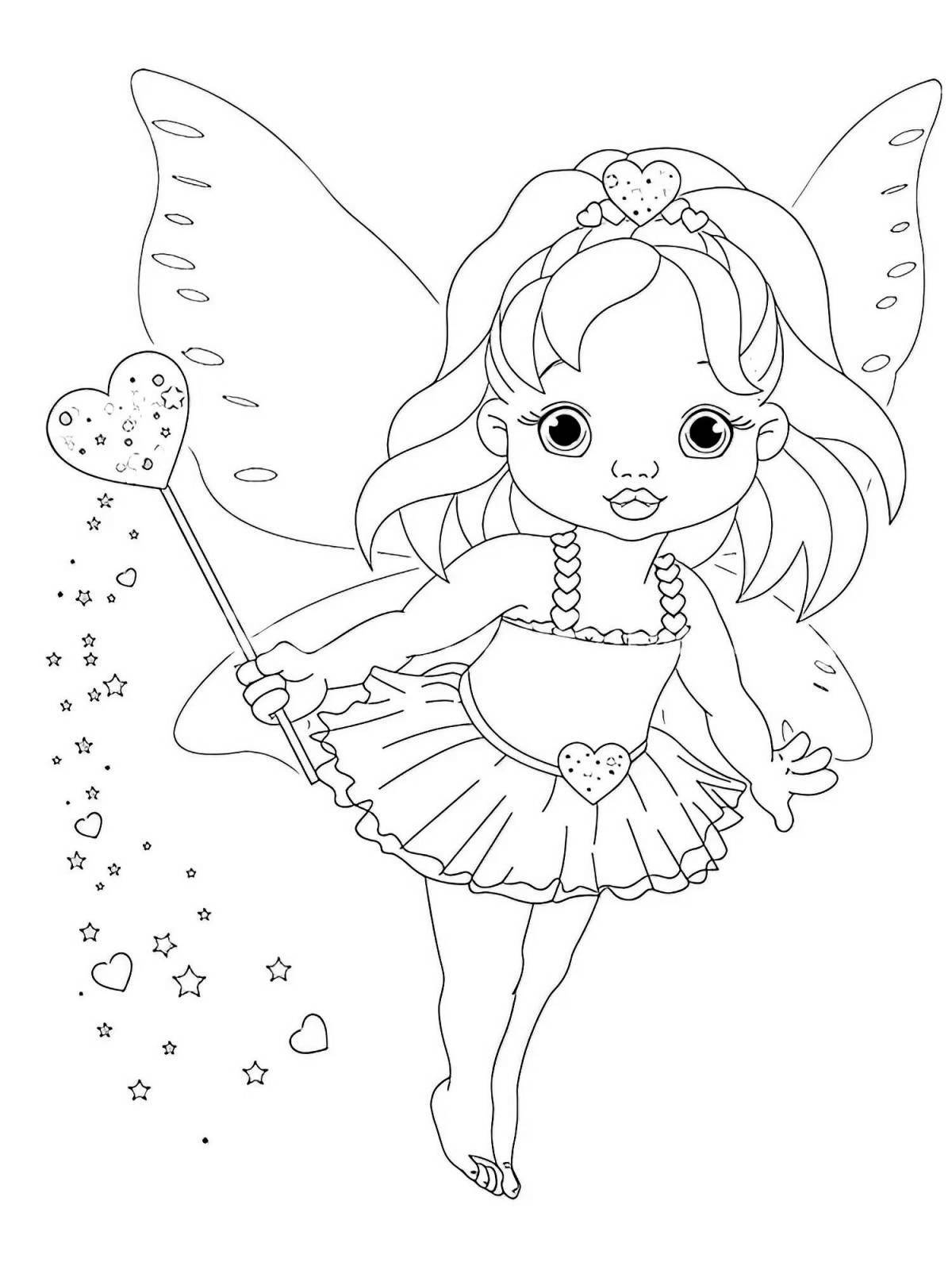 Super adorable coloring book for girls