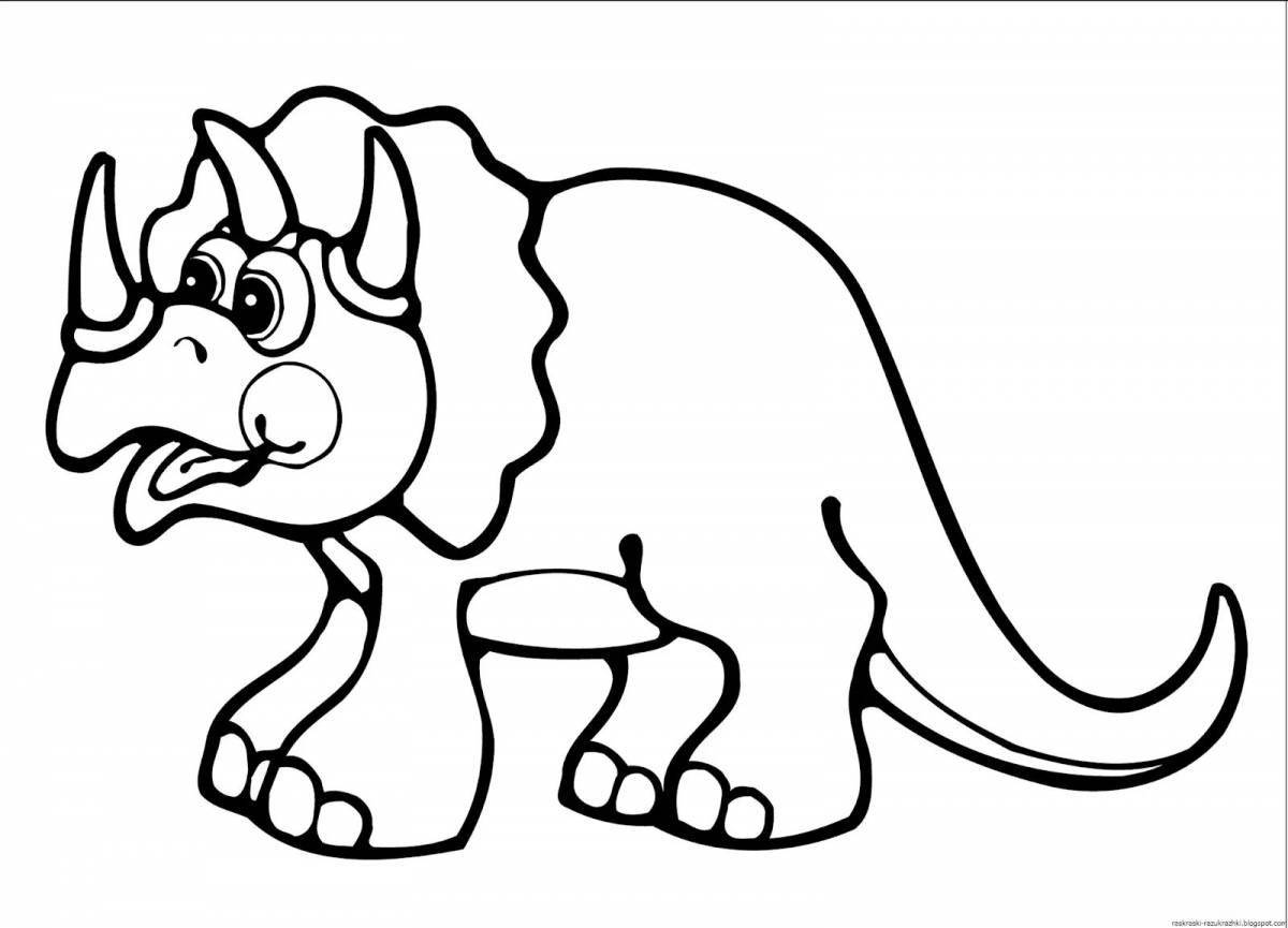 Zani dinosaur coloring book for 4-5 year olds