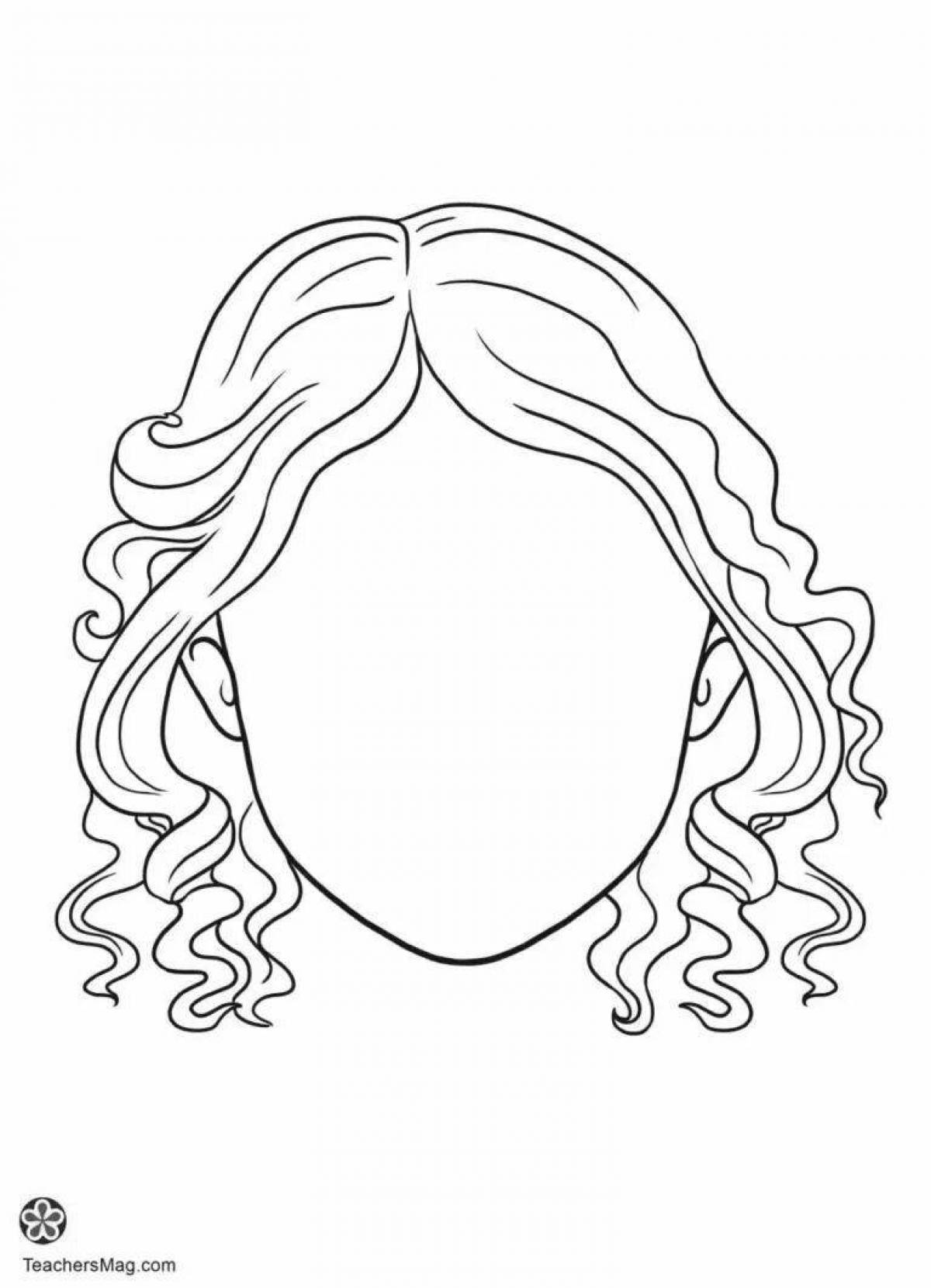 Cute mom portrait coloring book for kids 6-7 years old