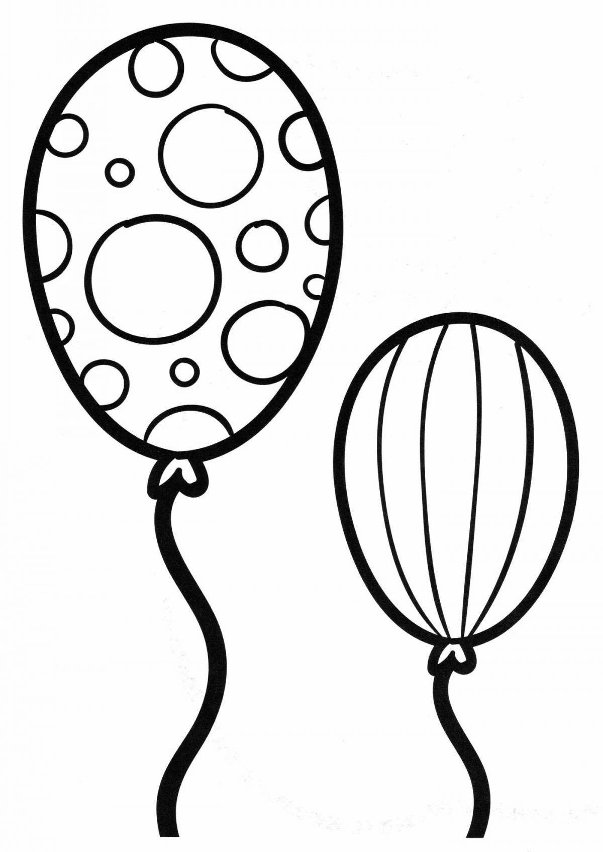 Great balloon coloring book for 2-3 year olds