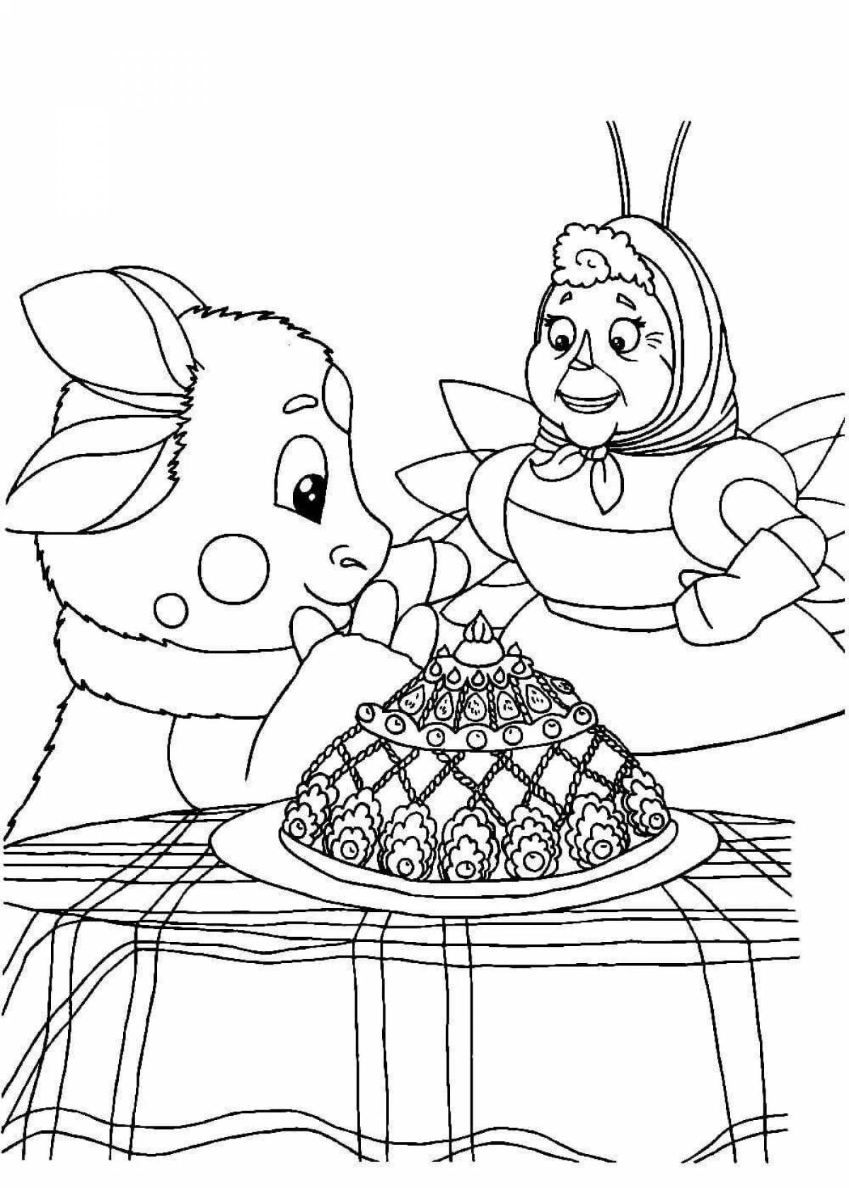 Coloring book charming luntik