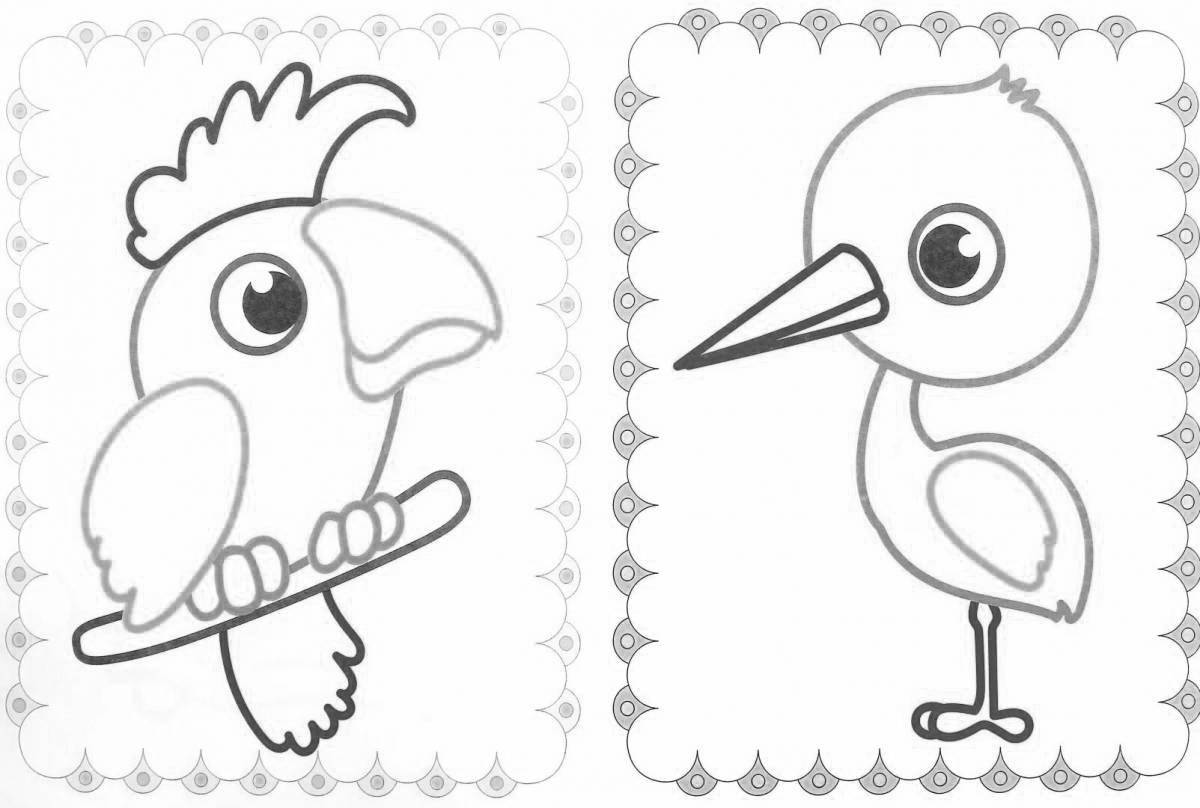 Color-explosive outline coloring page for 2-3 year olds